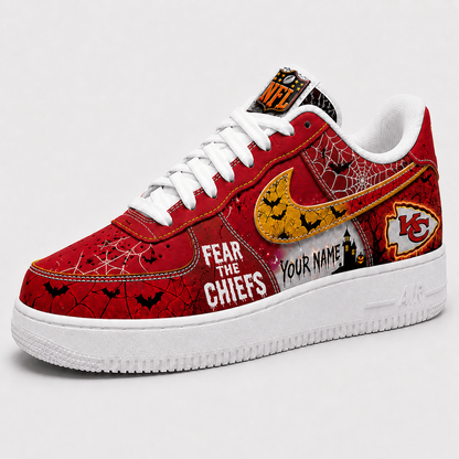 KC x NFL Fear The Team Halloween AF1 Sneakers 1807