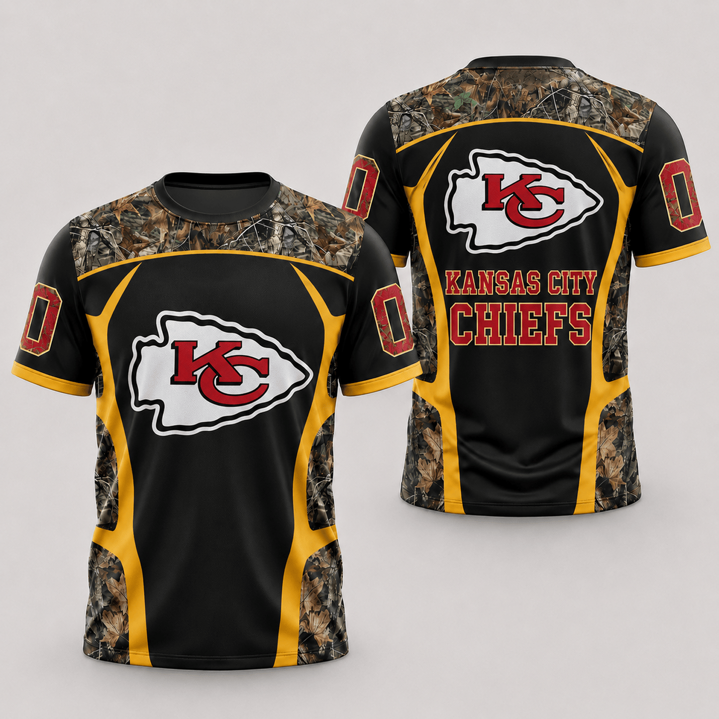 KC x NFL Hunting Camo 3D Shirt