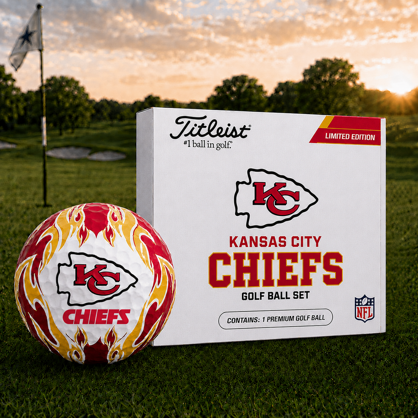 KC x NFL Inspired Golf Ball Set Premium Golf Balls V3
