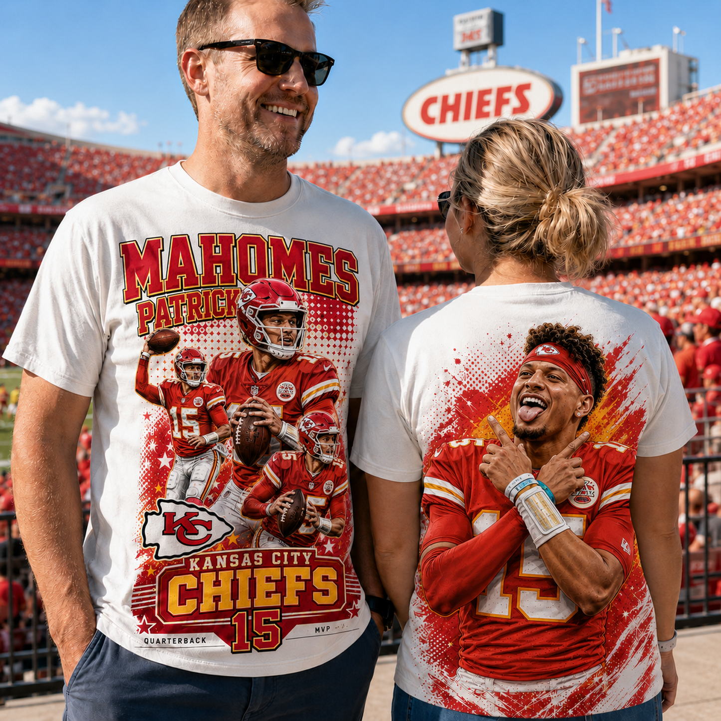 KC x NFL Premium Football Player Graphic Shirt
