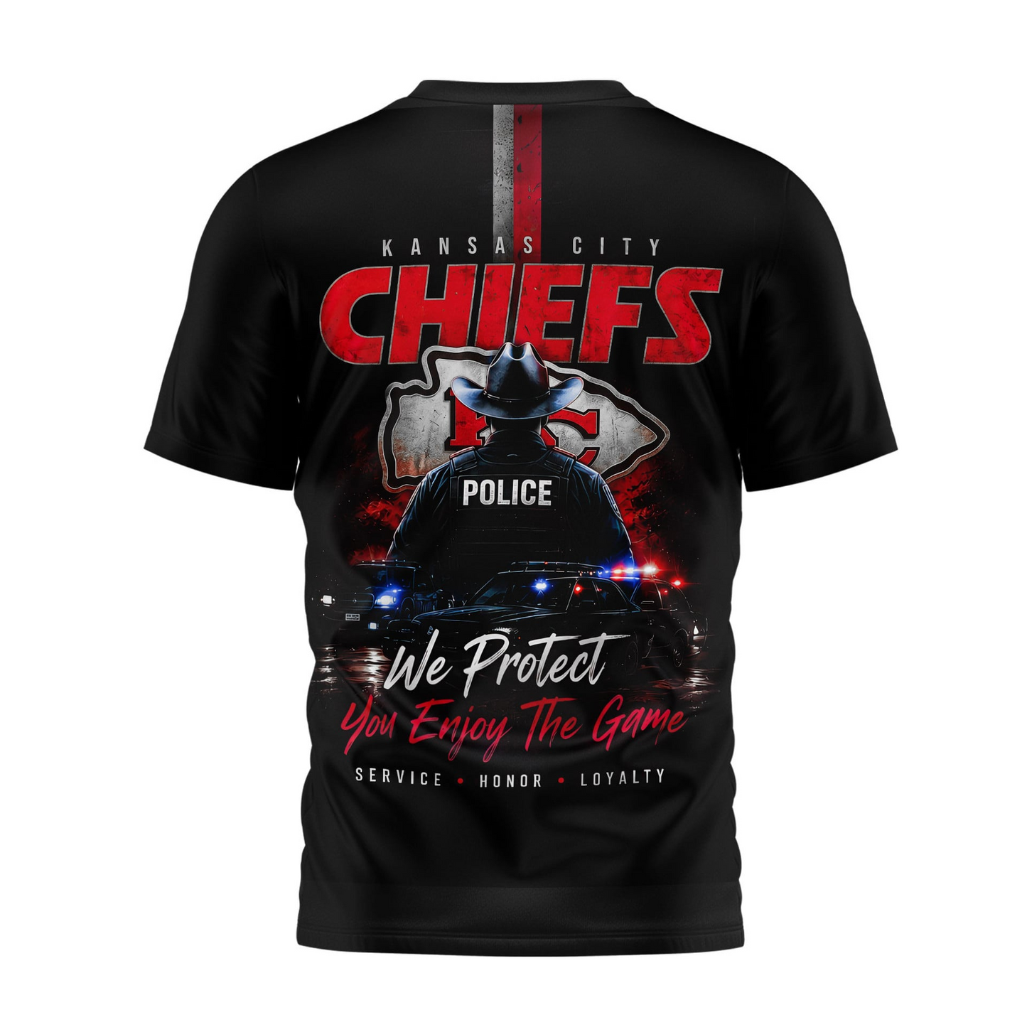 KC x NFL Premium Police Tribute Team 3D Shirt
