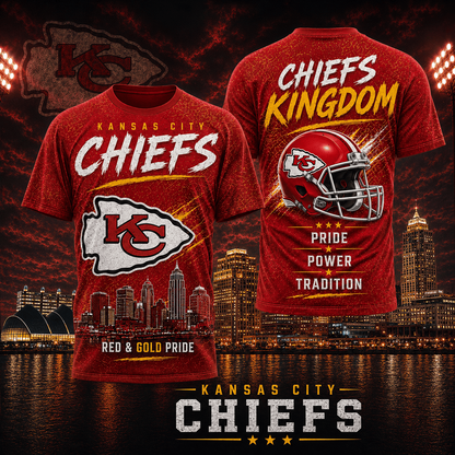 KC x NFL Premium Skyline Pride Football T-Shirt