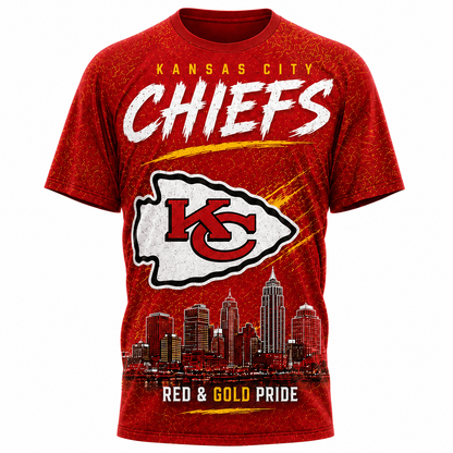 KC x NFL Premium Skyline Pride Football T-Shirt