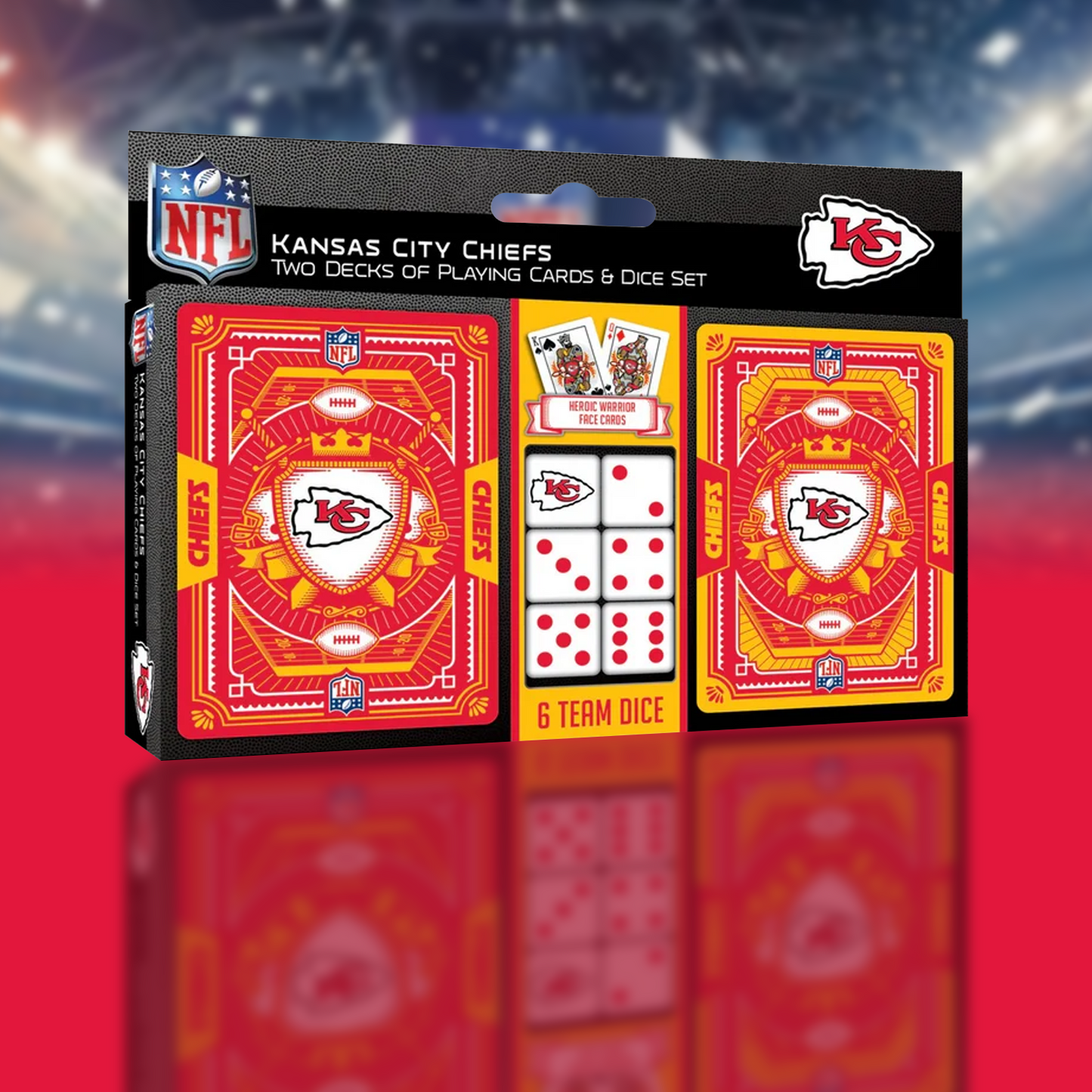 KCC x NFL 2-Pack Playing Cards & Dice Set