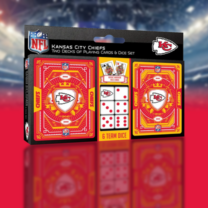 KCC x NFL 2-Pack Playing Cards & Dice Set