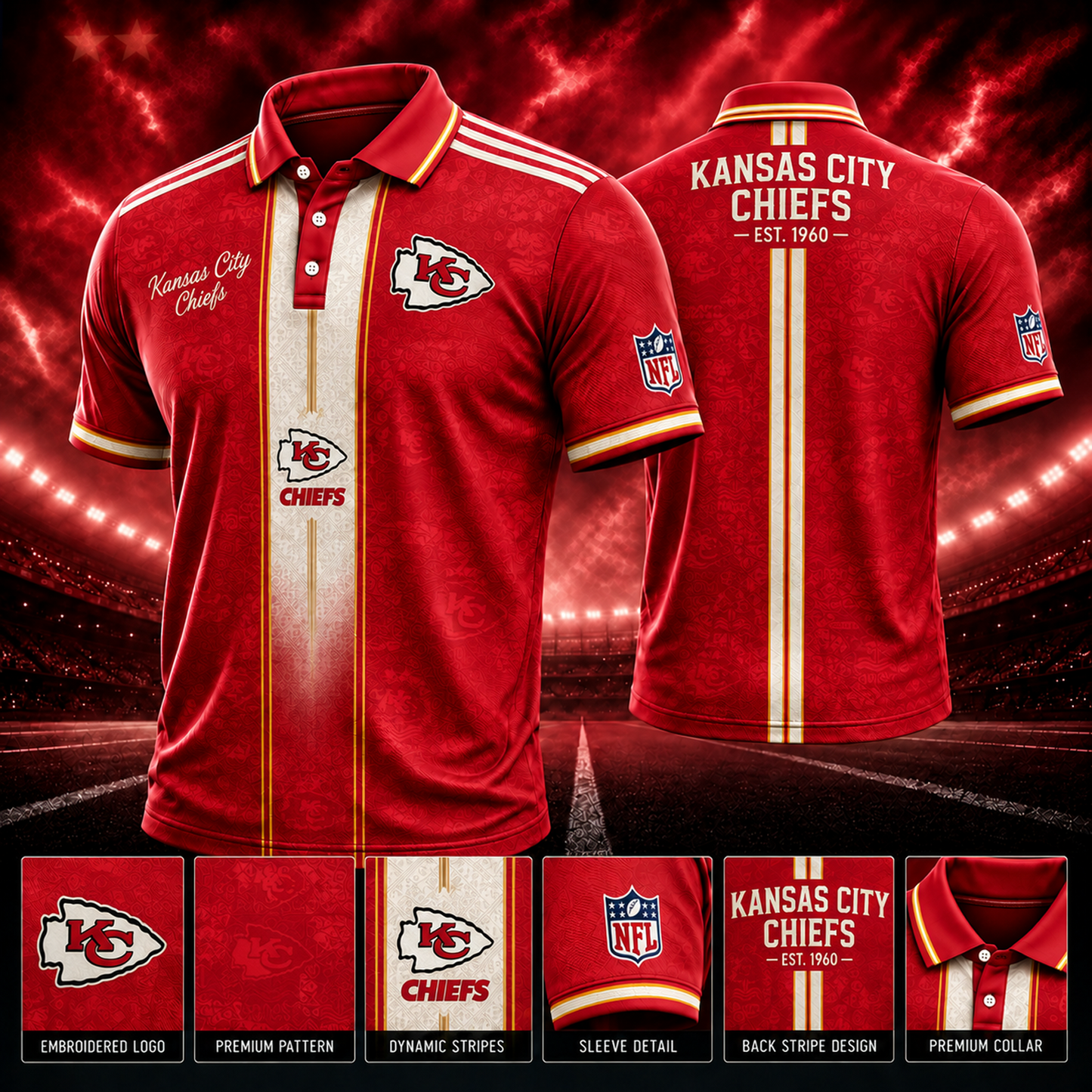 KCC x NFL Polo Shirt Limited Edition