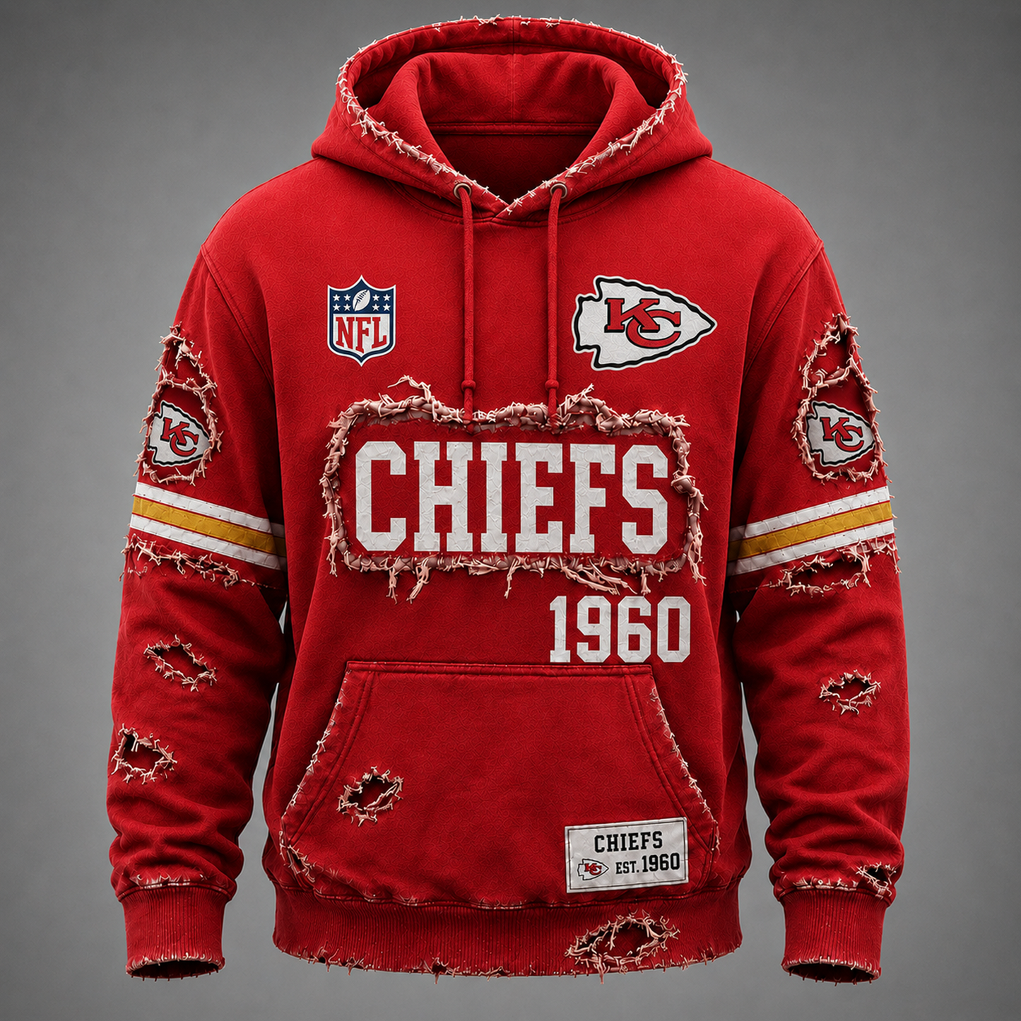 KC x NFL LUXURY V-Neck T-Shirt 3005 DatND DVT