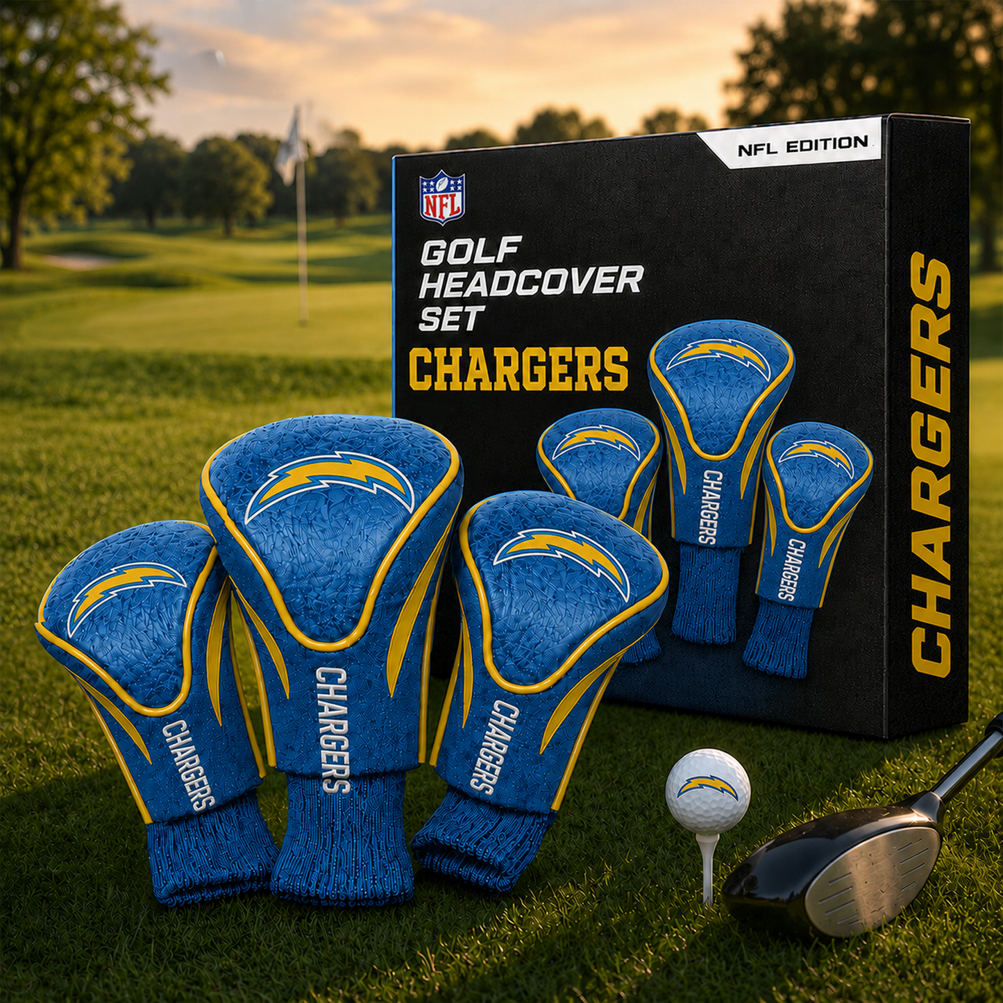 LAC Team Golf NFL 3-Pack Contour Sock Headcovers