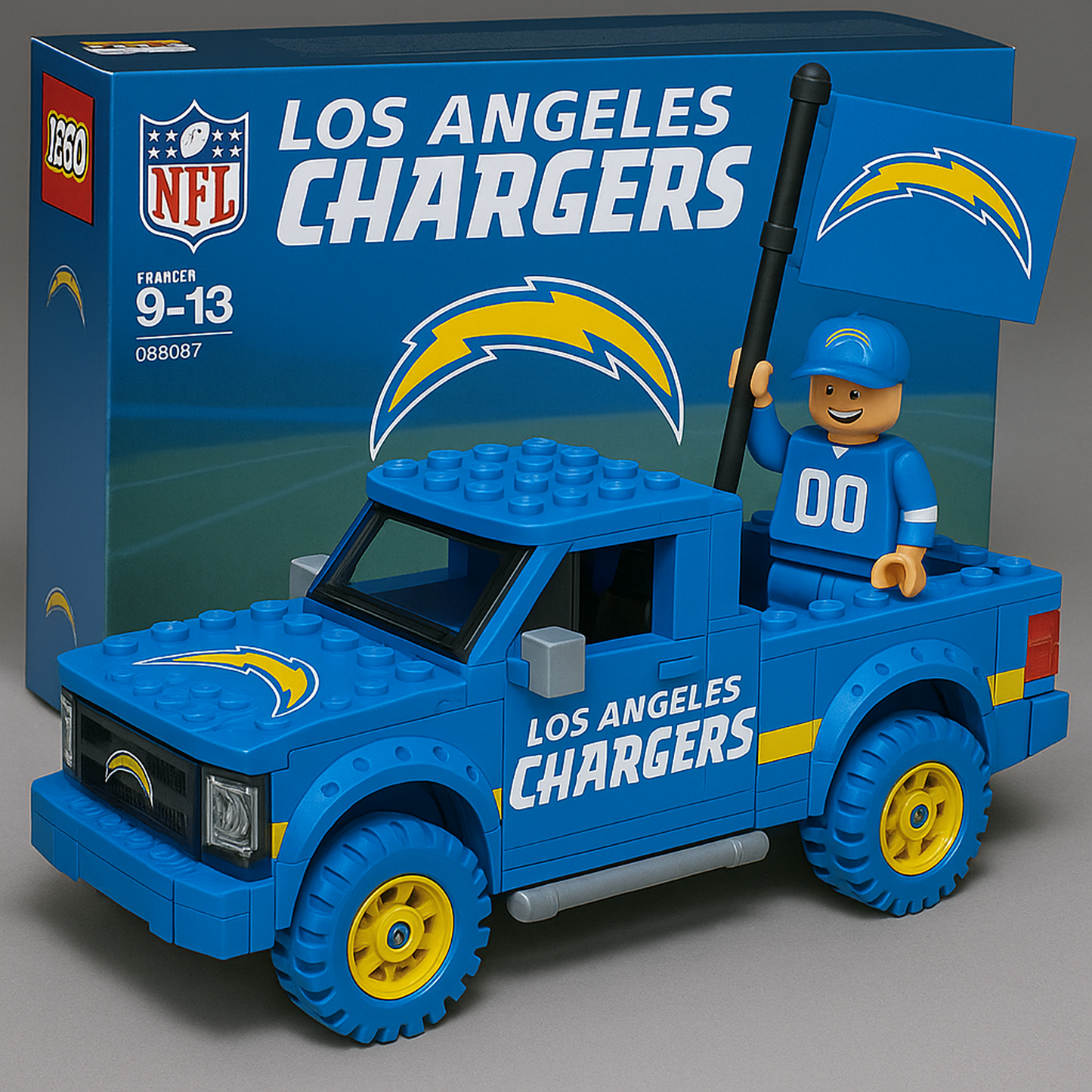 LAC x NFL Building Blocks Truck Toy Set DatND DVT