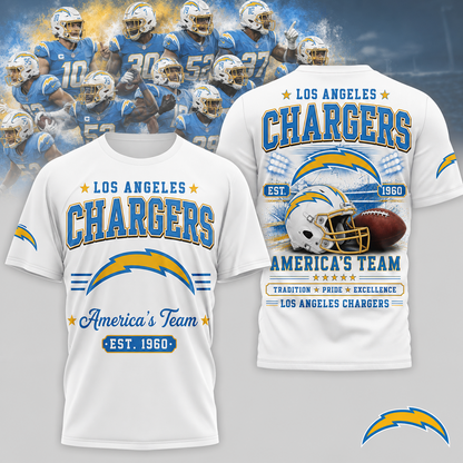LAC x NFL Premium Team Tradition Pride 3D Shirt