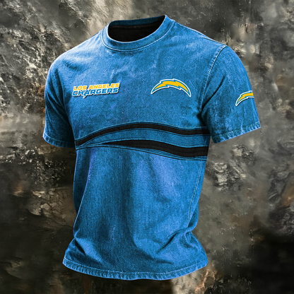 LAC x NFL Washed Cotton Retro Men's T-shirt