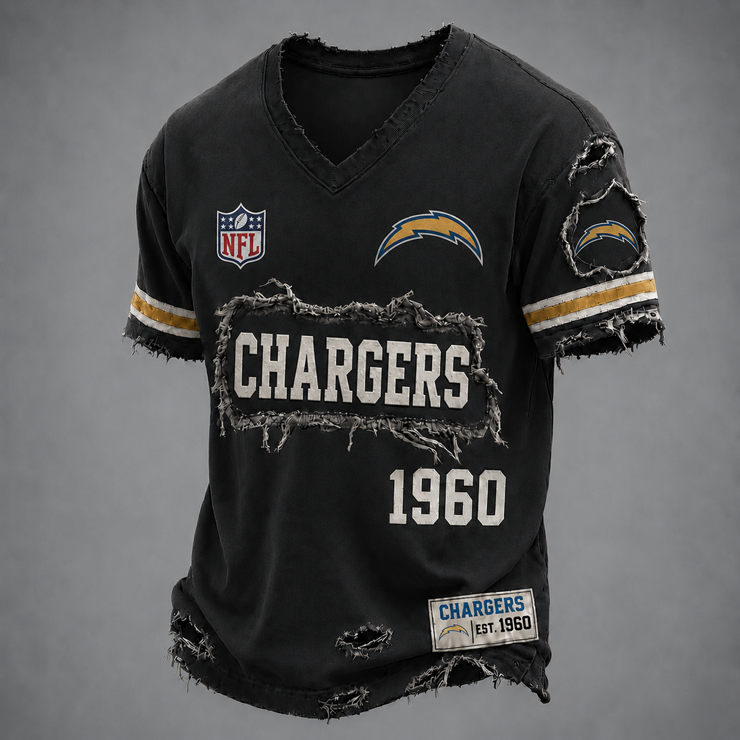 LAC x NFL LUXURY V-Neck T-Shirt 3005 DatND DVT