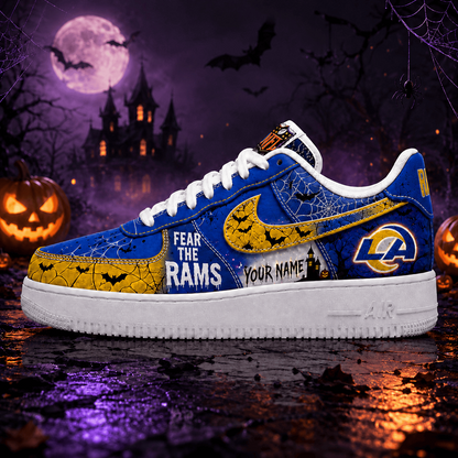 LAR x NFL Fear The Team Halloween AF1 Sneakers 1807