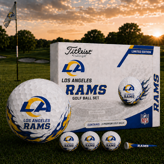 LAR x NFL Inspired Golf Ball Set  3 Premium Golf Balls