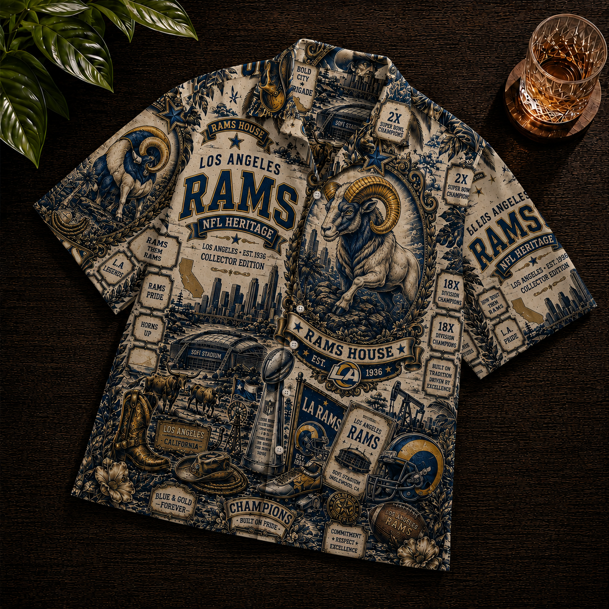 LAR x NFL Premium Chemise Shirt