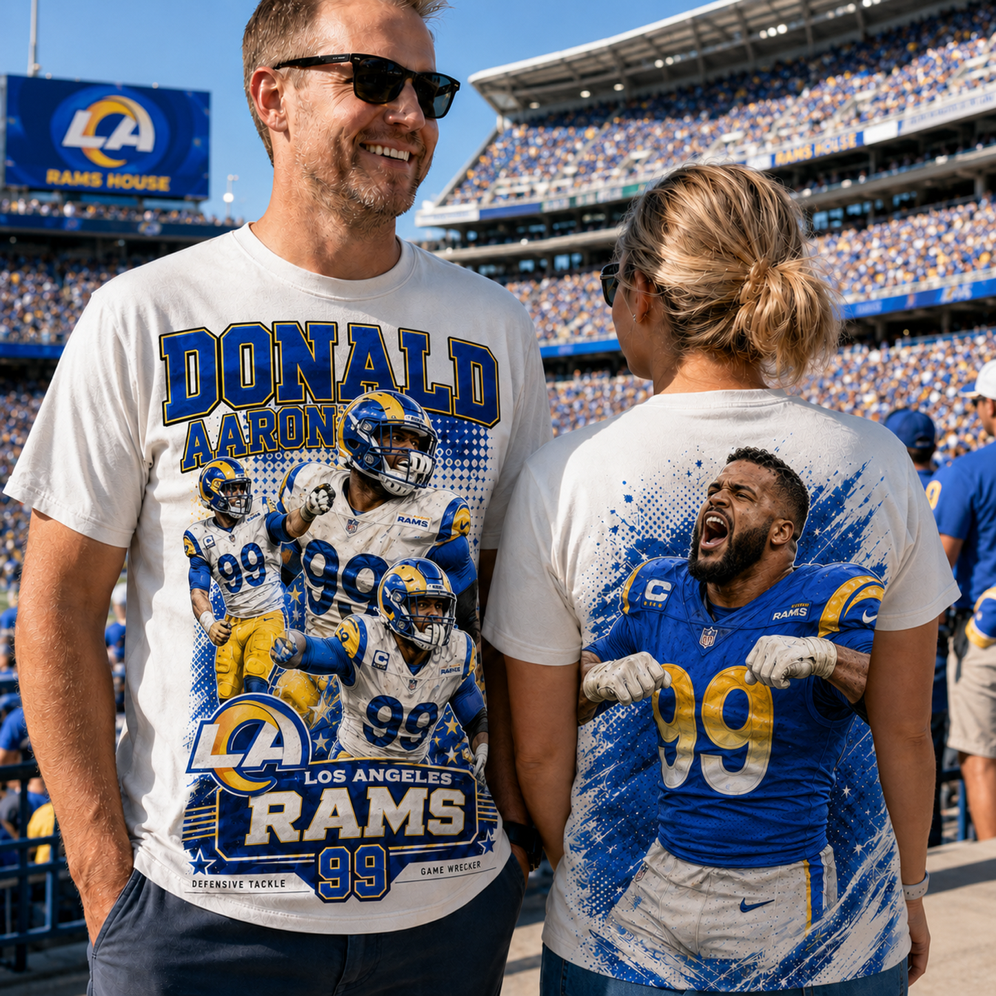 LAR x NFL Premium Football Player Graphic Shirt