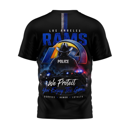 LAR x NFL Premium Police Tribute Team 3D Shirt