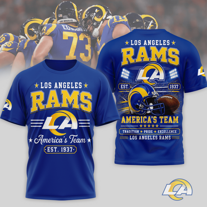 LAR x NFL Premium Team Tradition Pride 3D Shirt
