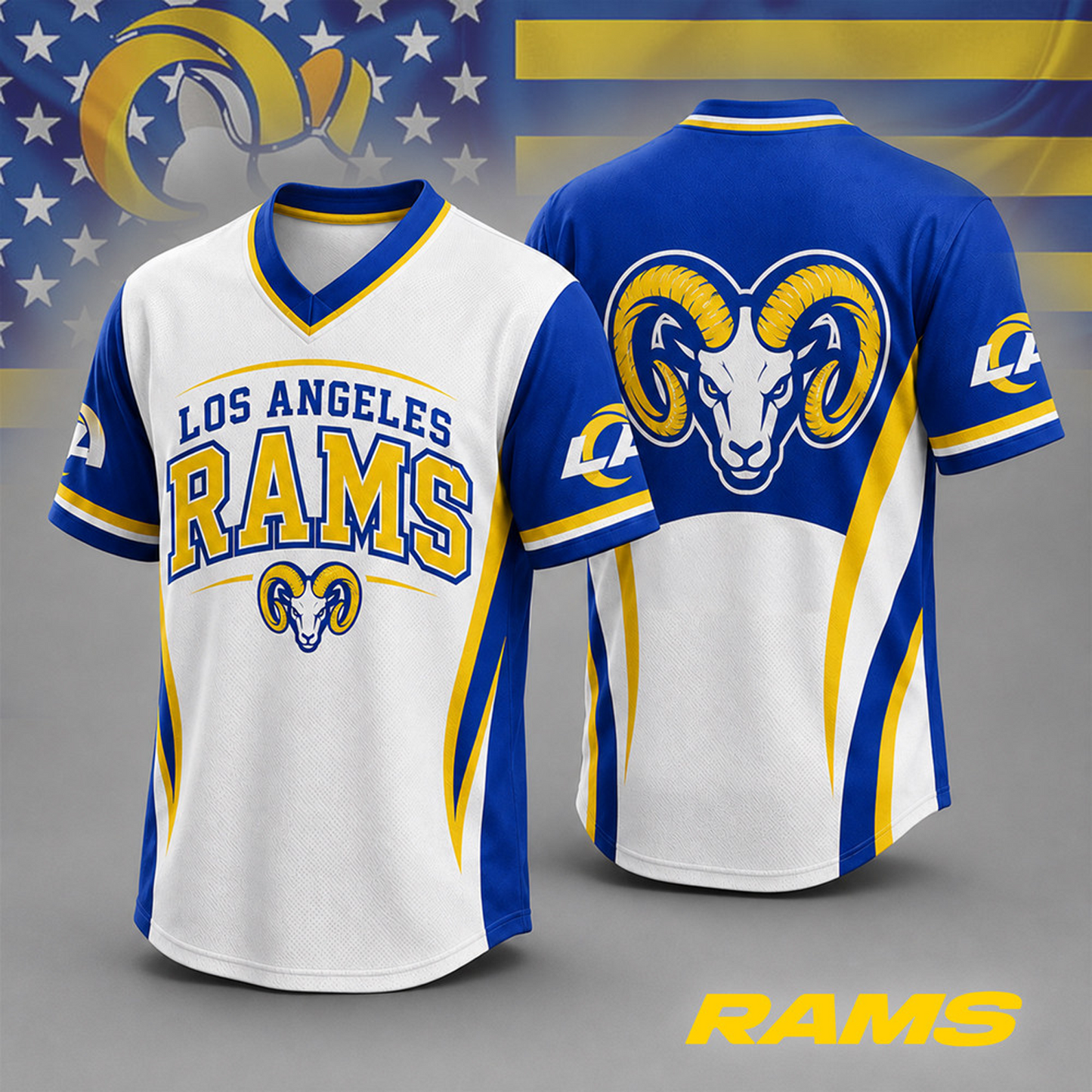 LAR x NFL Team Spirit V-Neck Jersey