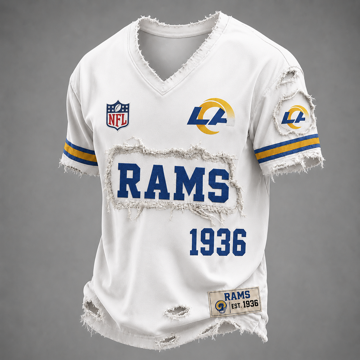 LAR x NFL LUXURY V-Neck T-Shirt 3005 DatND DVT