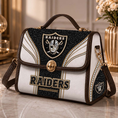 LV x NFL Glitter Leather Handbag