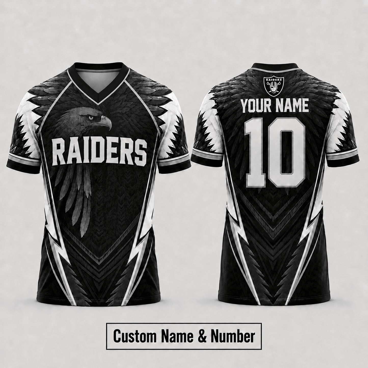 LV x  NFL Premium Custom Name And Number Jersey For Fierce Football Fans