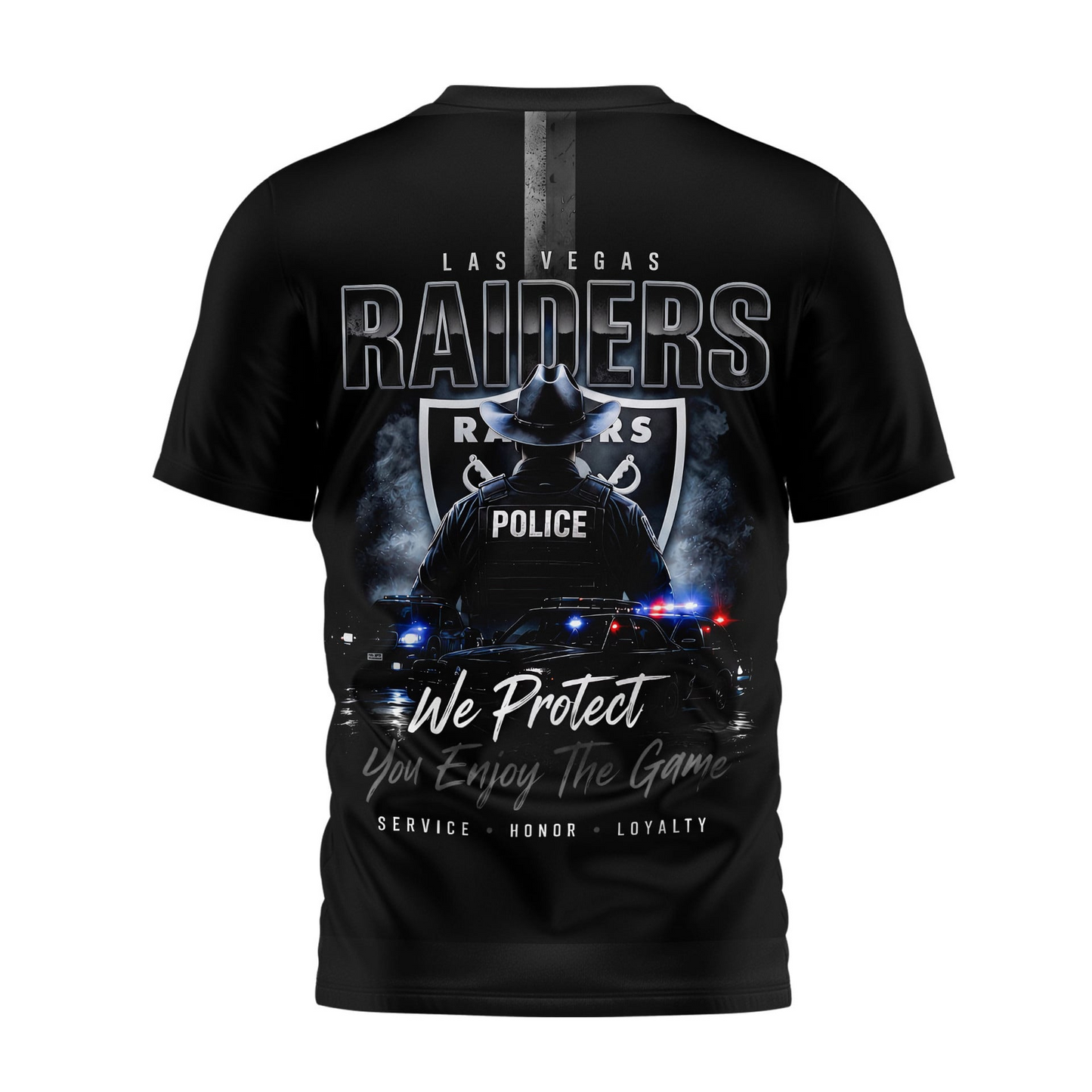 LV x NFL Premium Police Tribute Team 3D Shirt