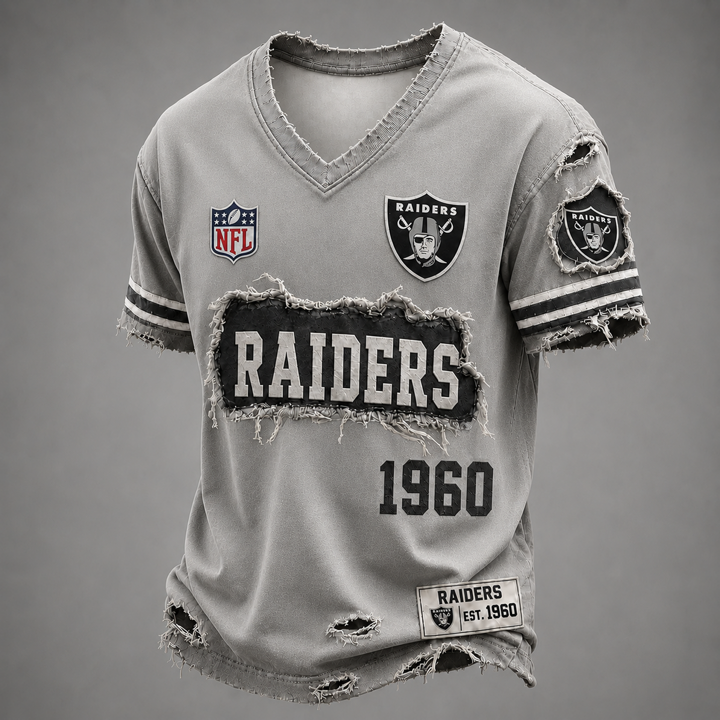 LV x NFL LUXURY V-Neck T-Shirt 3005 DatND DVT