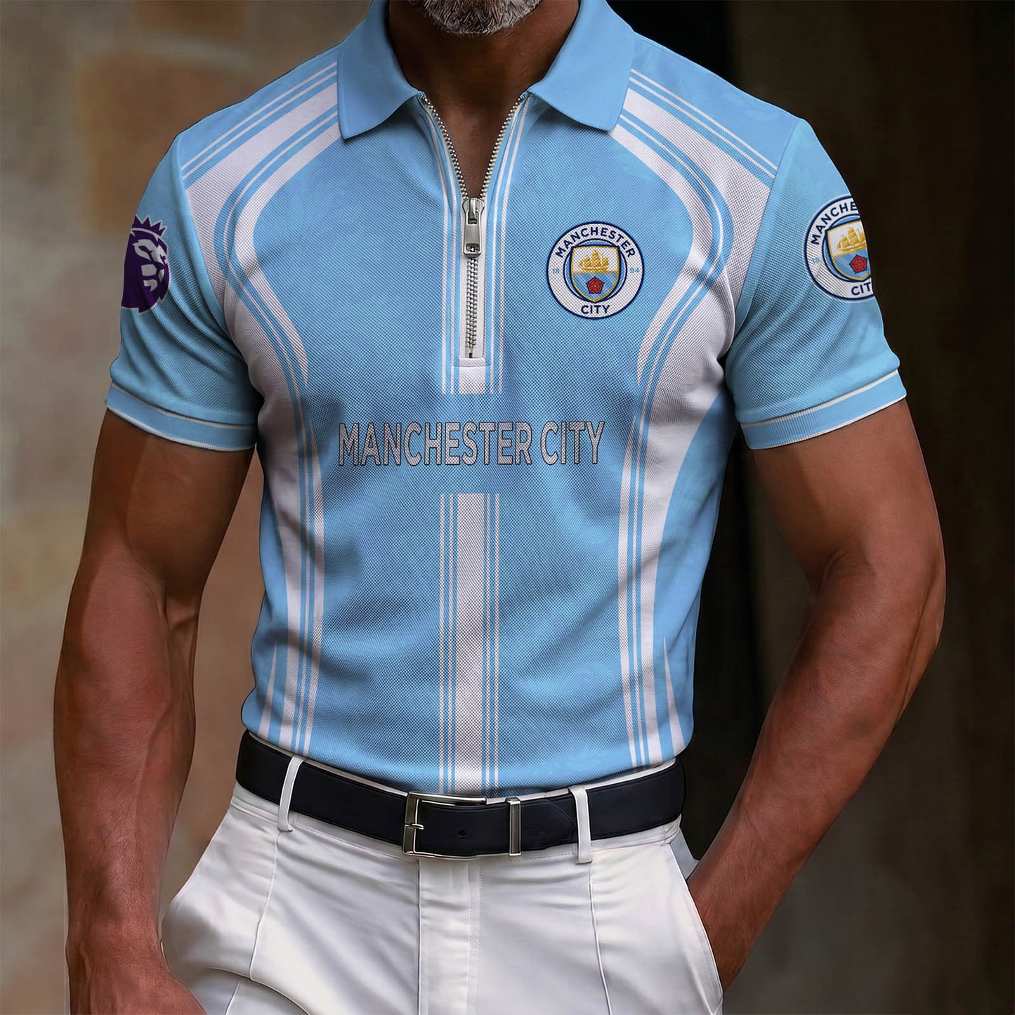 MCI x EPL Lapel Zip POLO Shirt