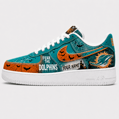 MIA x NFL Fear The Team Halloween AF1 Sneakers 1807