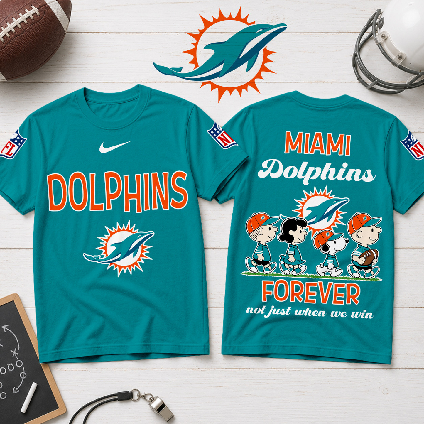 MIA x NFL Forever ƒ?? Peanuts Football Fan 3D Shirt 2007