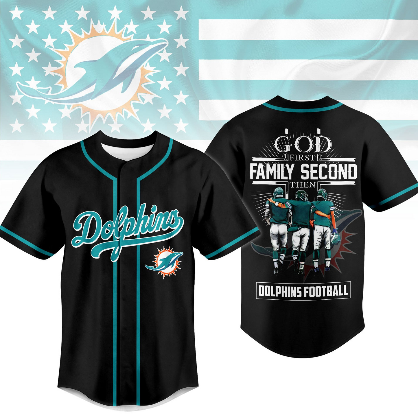 MIA x NFL God First, Family Second ƒ?? Faith & Brotherhood Football Jersey