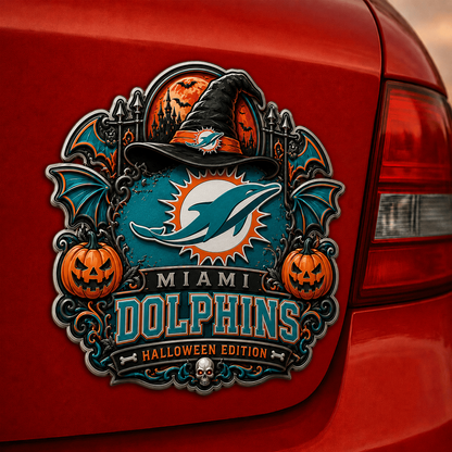 MIA x NFL Halloween Edition Car Namge Badge
