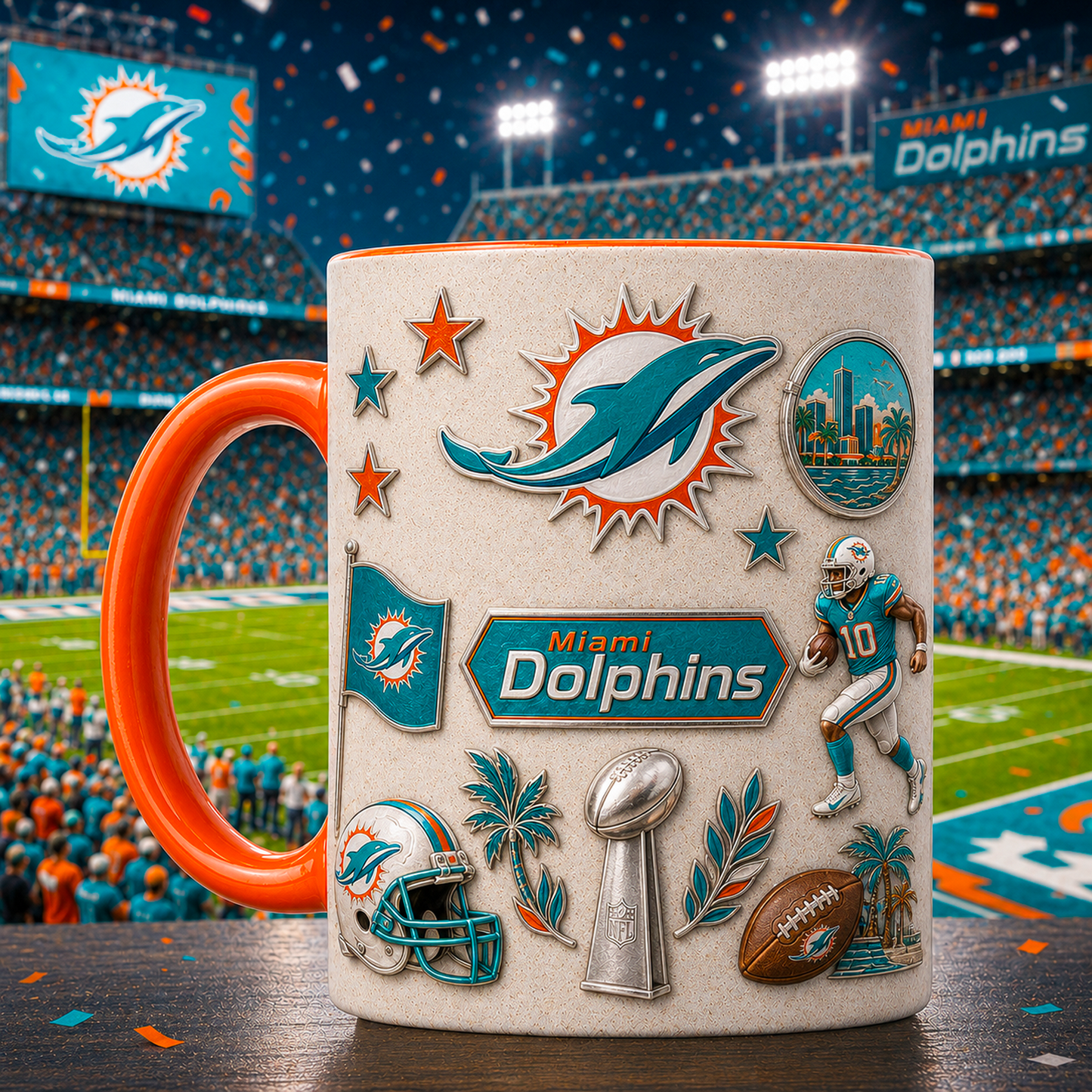 MIA x NFL Premium Fan Pride Mug