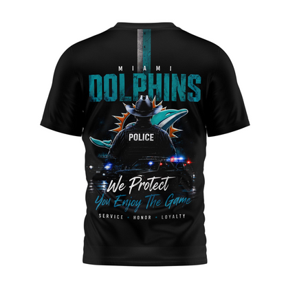 MIA x NFL Premium Police Tribute Team 3D Shirt