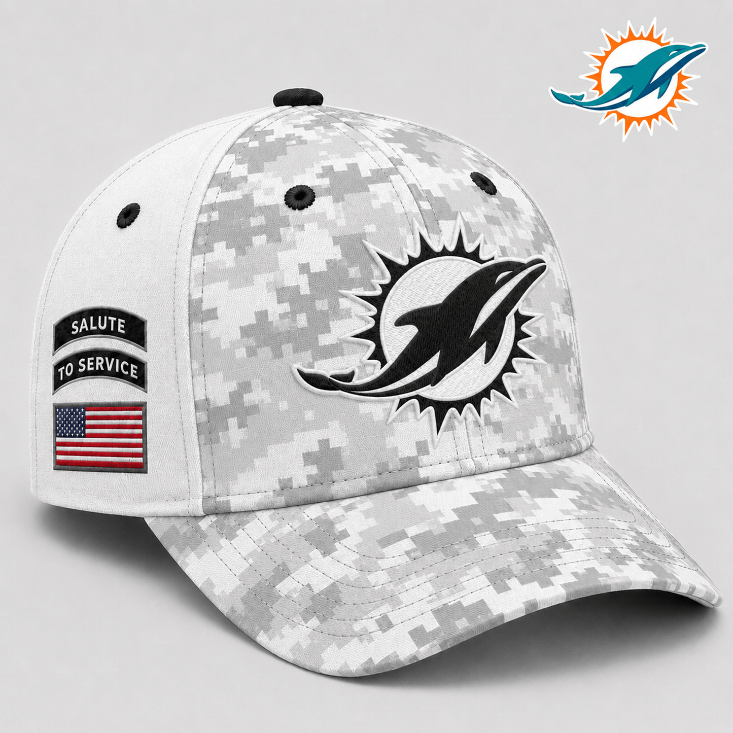 MIA x NFL Premium Salute to Service Digital Camo Cap