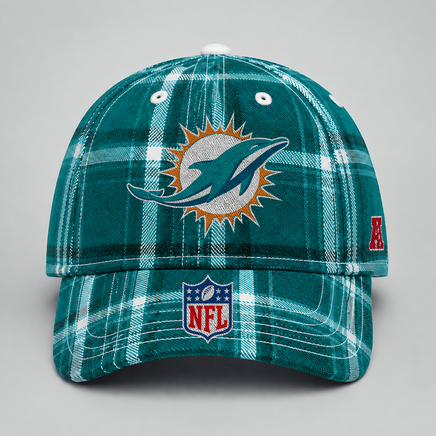 MIA x NFL Premium Varsity Plaid Cap