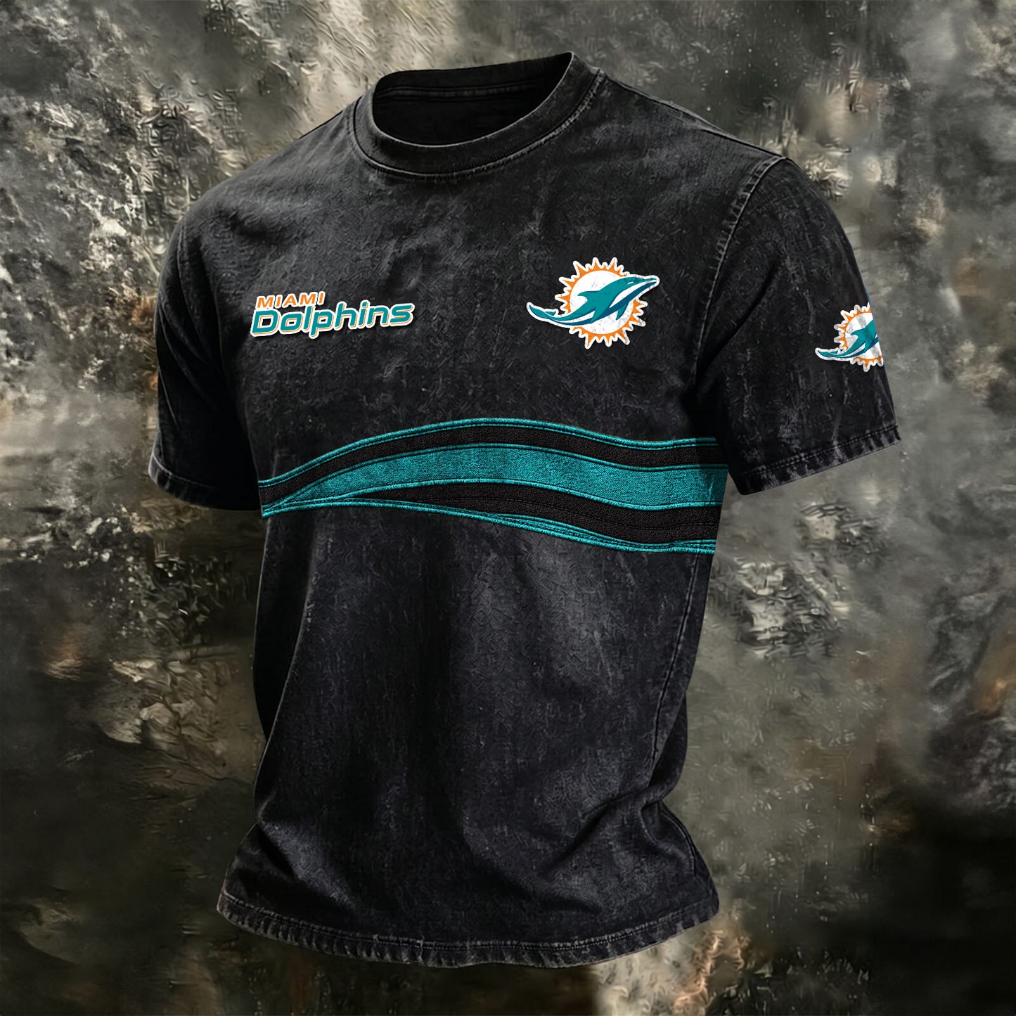 MIA x NFL Washed Cotton Retro Men's T-shirt