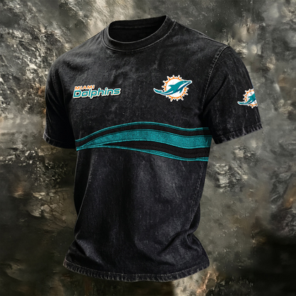 MIA x NFL Washed Cotton Retro Men's T-shirt