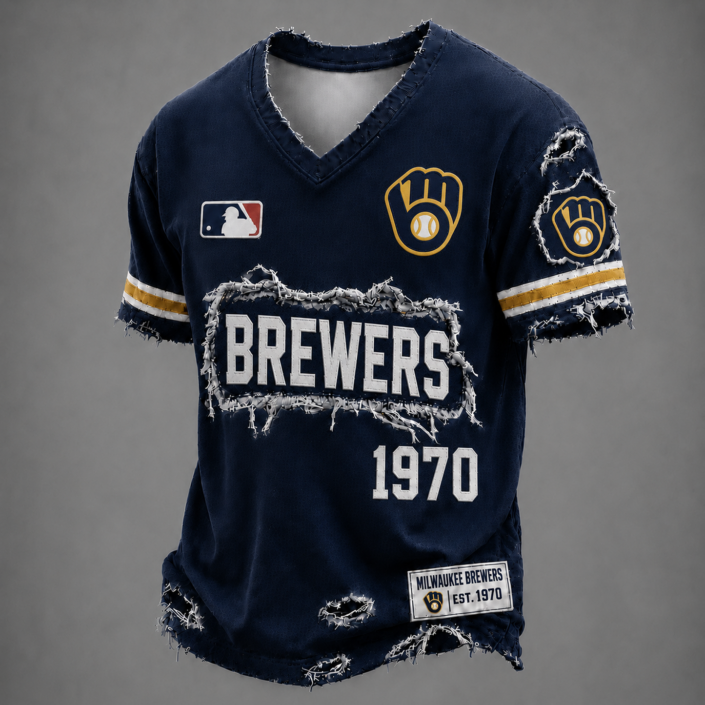 MIL x MLB LUXURY V-Neck T-Shirt 0406 DatND DVT