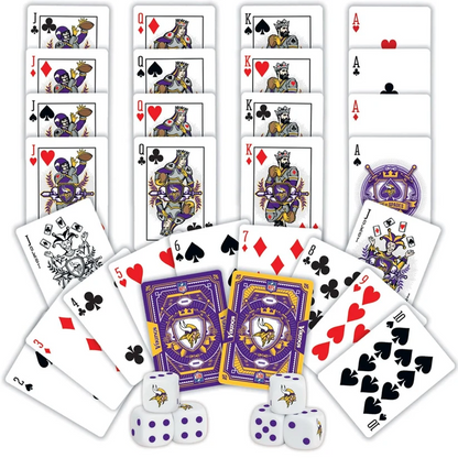 MIN x NFL 2-Pack Playing Cards & Dice Set