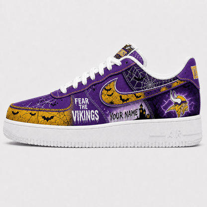 MIN x NFL Fear The Team Halloween AF1 Sneakers 1807
