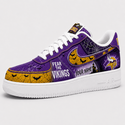 MIN x NFL Fear The Team Halloween AF1 Sneakers 1807