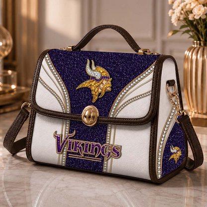 MIN x NFL Glitter Leather Handbag