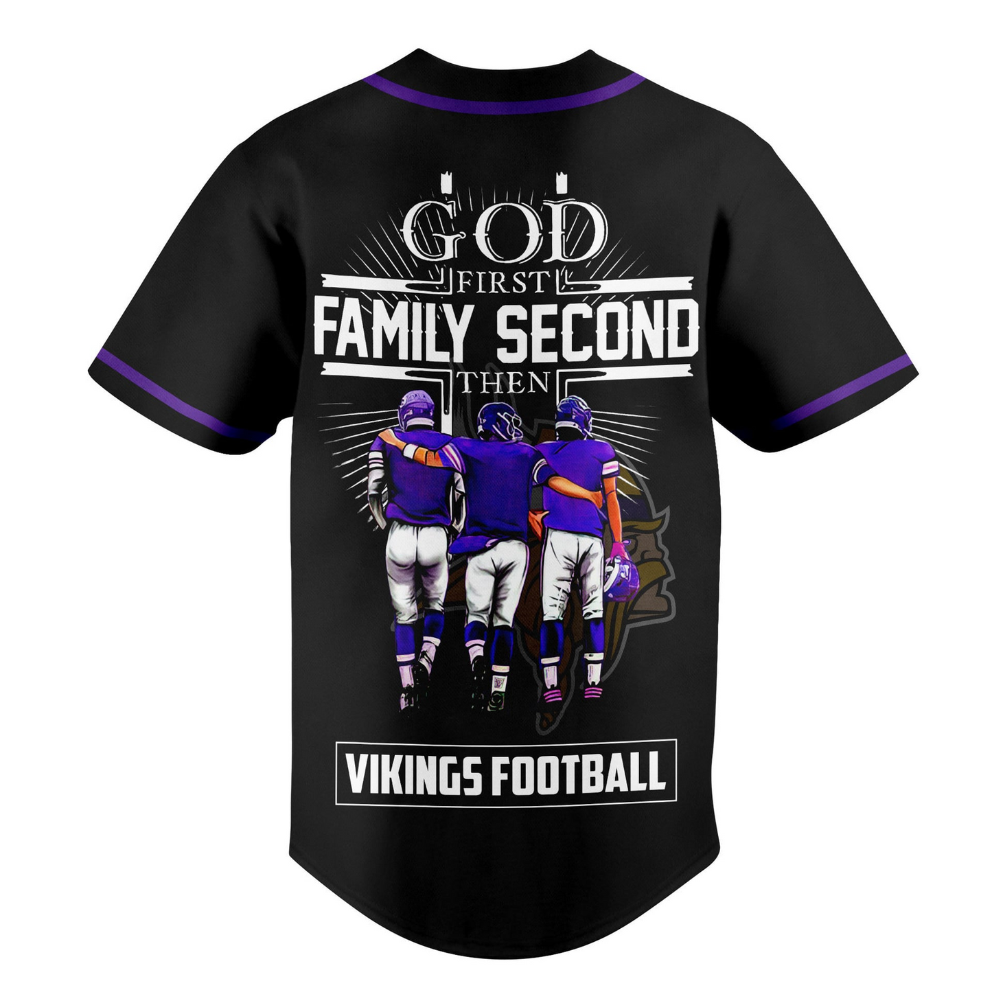 MIN x NFL God First, Family Second ƒ?? Faith & Brotherhood Football Jersey