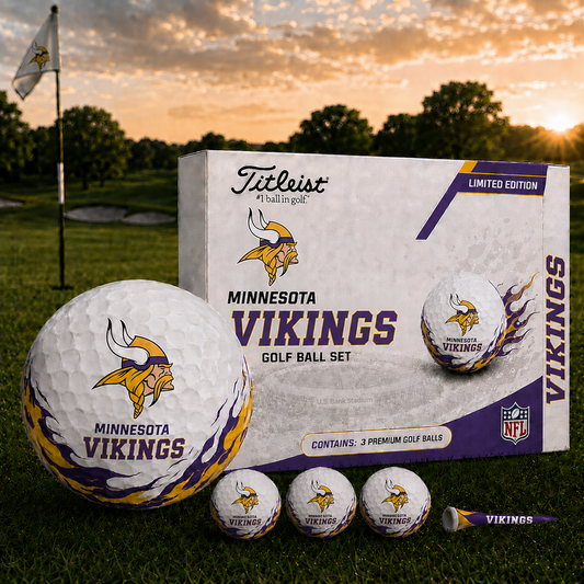 MIN x NFL Inspired Golf Ball Set  3 Premium Golf Balls