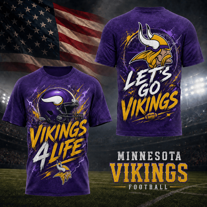 MIN x NFL Premium Fan For Life 3D Shirt