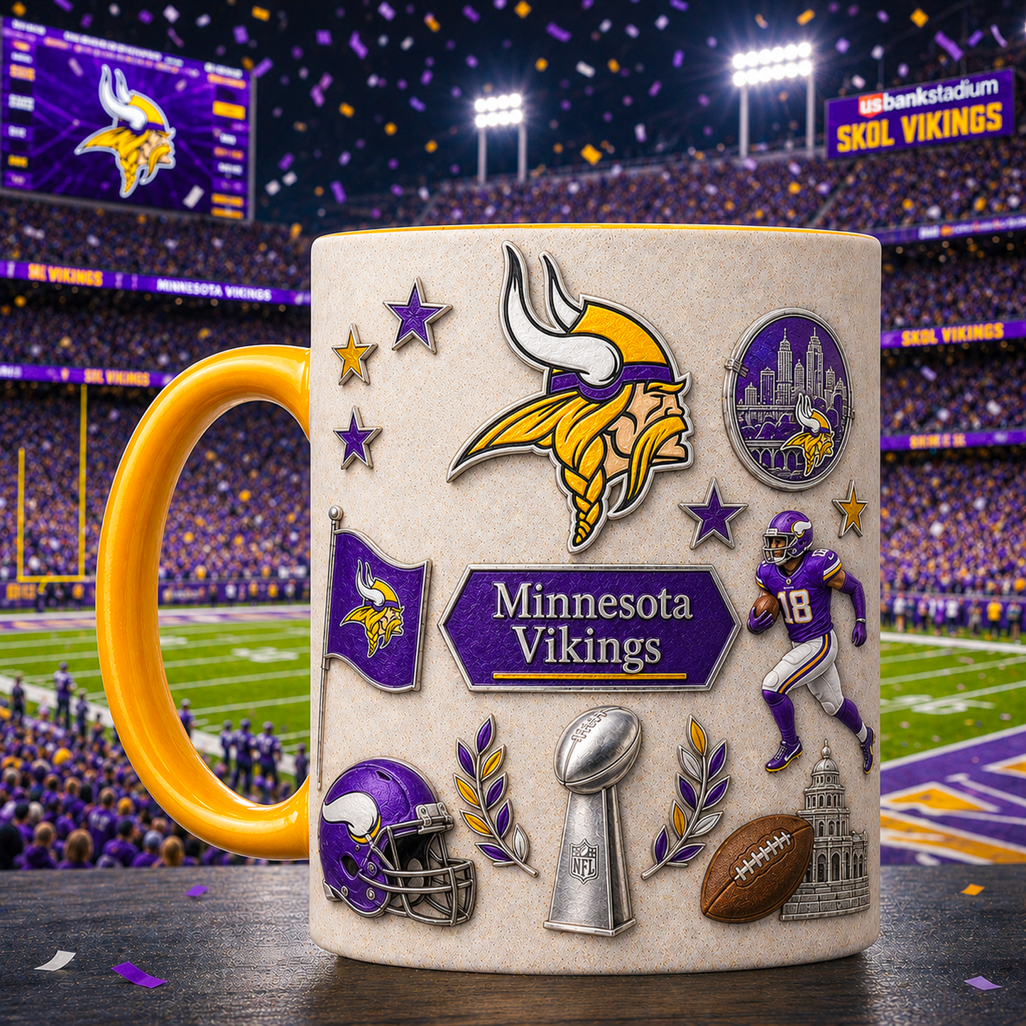 MIN x NFL Premium Fan Pride Mug