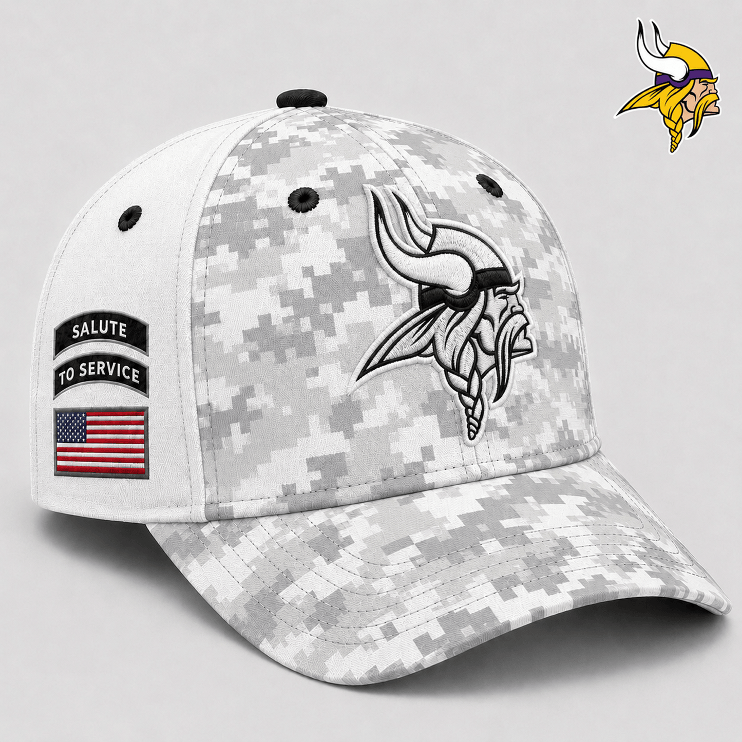 MIN x NFL Premium Salute to Service Digital Camo Cap