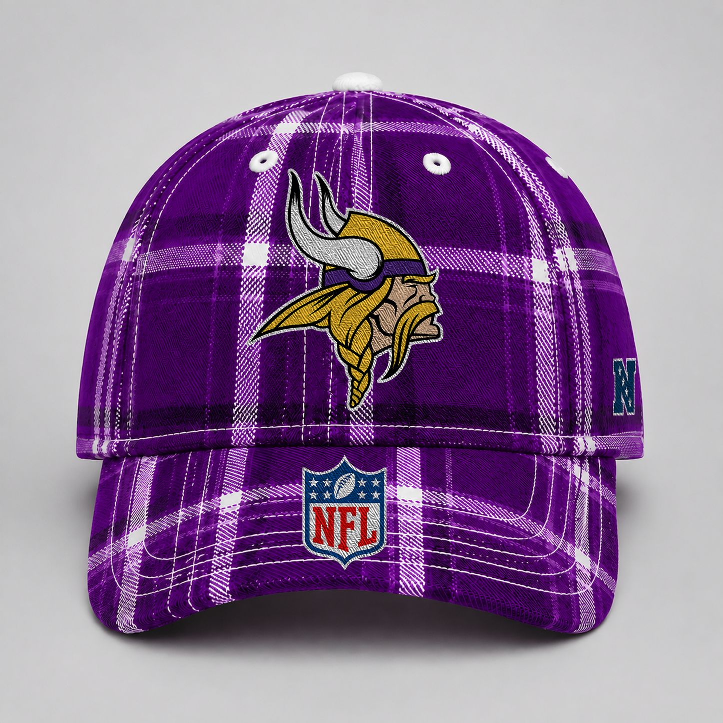 MIN x NFL Premium Varsity Plaid Cap